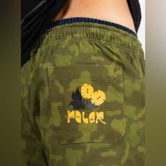 POLER STUFF Shorts Dusty Style Camo Green Mens Size Small Camp Vibes - Picture 4 of 15